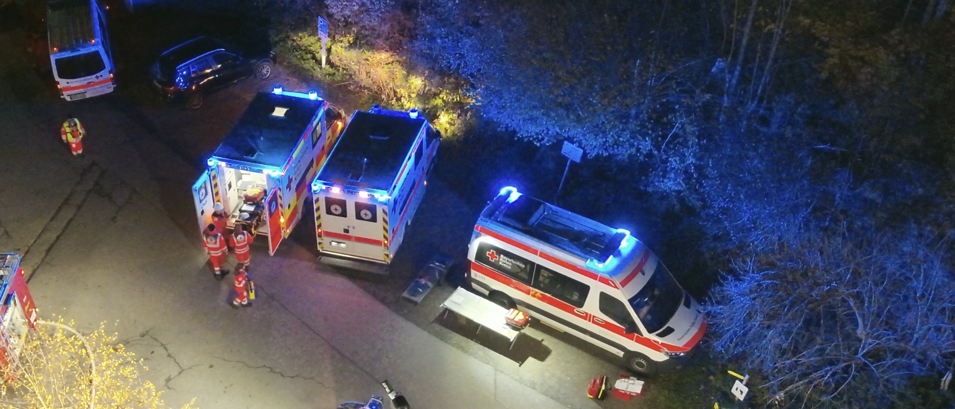 Einsatzfahrzeuge des BRK