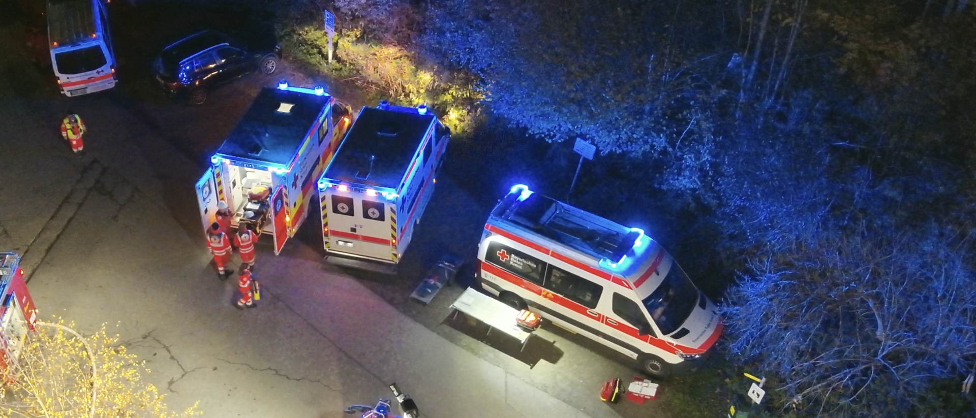 Einsatzfahrzeuge des BRK