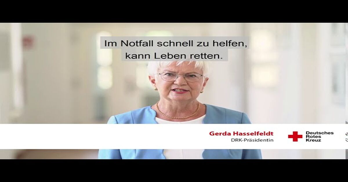 DRK-Präsidentin zum WeltErsteHilfeTag 2020